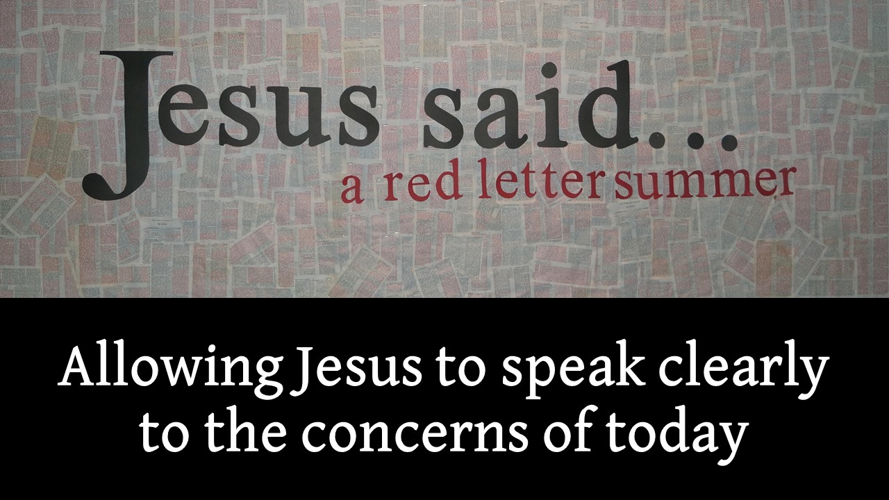 Jesus Said... A Red Letter Summer